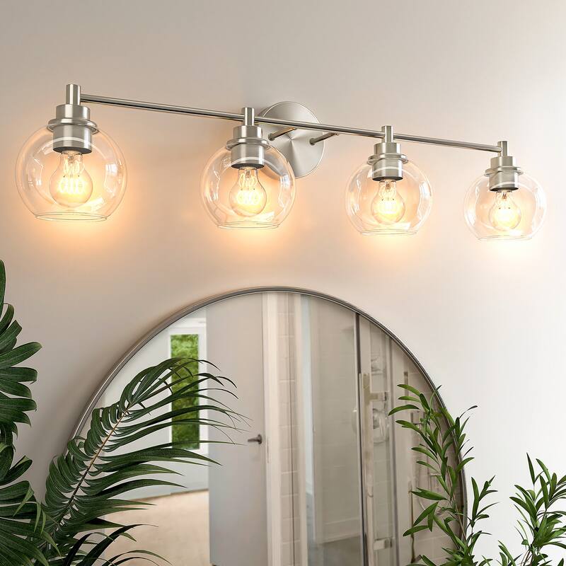 Dimmable Bathroom Vanity Light Globe Glass Shades