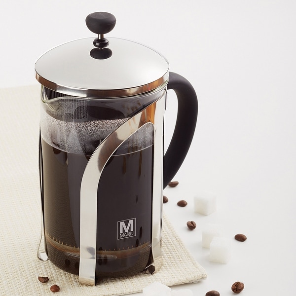 French Press Coffee Maker Percolator Pot 800ml Clear Insulated