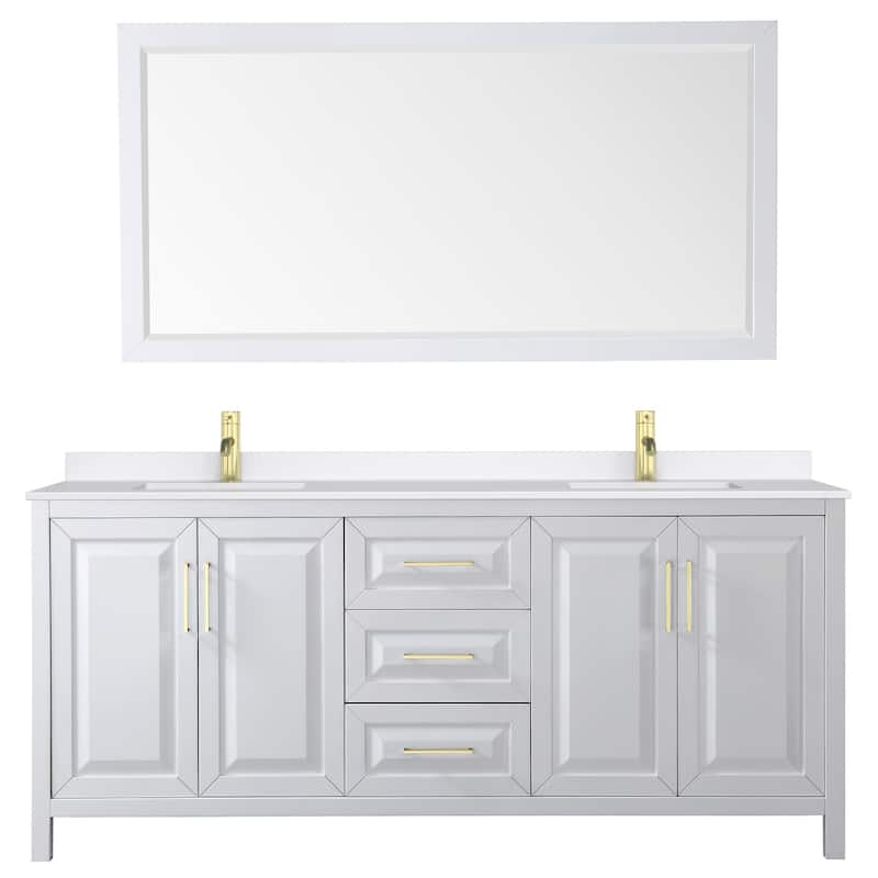 Wyndham Collection WCV252580D-QTZ-UNSM70 Daria 80" Free Standing