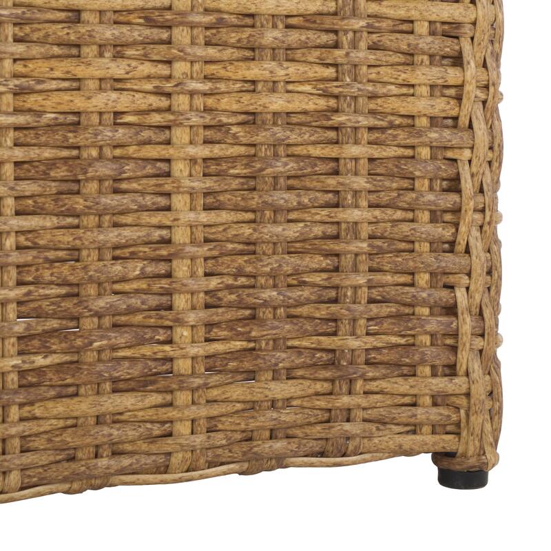 SAFAVIEH Couture Melbourne Wicker Outdoor Dining Chair - 26"W x 27"D x 34"H