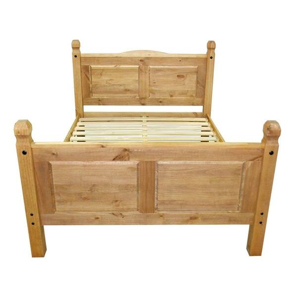 Shop Vidaxl Bed Frame Mexican Pine Corona Range 63 X78 7