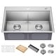 preview thumbnail 91 of 150, KRAUS Kore Workstation Drop-In Stainless Steel Kitchen Sink