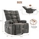preview thumbnail 13 of 14, 360 Degree Swivel Rocking Single Sofa with Cup Holders