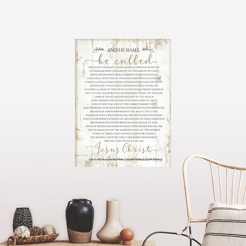 "Names of Christ" Poster Print - Multi - 30" x 40"