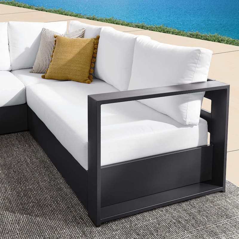 Tahoe Patio Aluminum 3-Piece Sectional Sofa Set