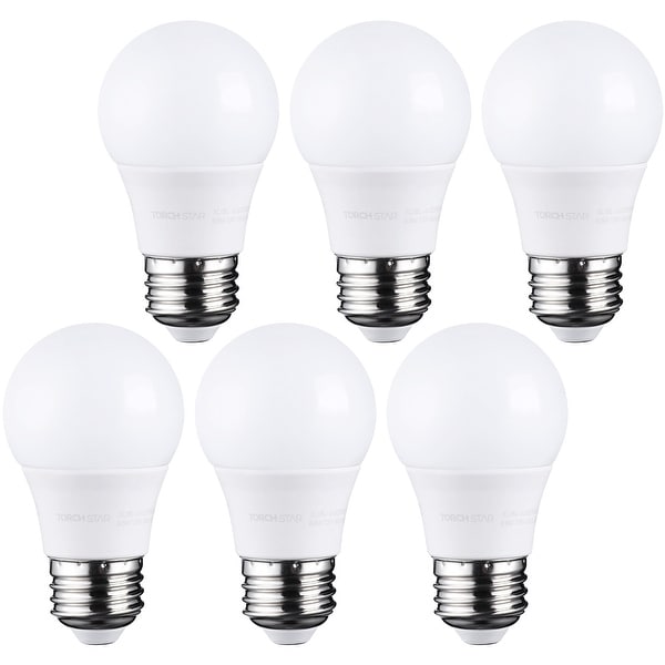 Dimmable 5.5W A15 LED Light Bulbs 3000K Warm White E26 Base 6Pack