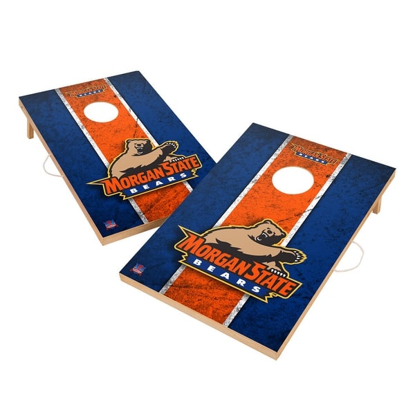 slide 2 of 5, Vintage Morgan State University Bears Regulation 2x4 Cornhole Set