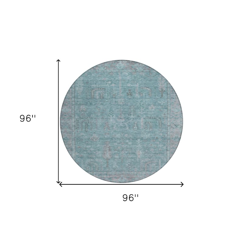 HomeRoots Oriental Traditional Rectangle Outdoor Rug