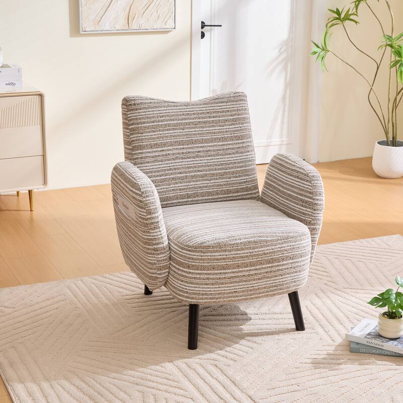 Vanity Chair Dressing Chair Coffee Chair, Distinctive Side Chair Reading Chair Dining Chair with Side Pocket