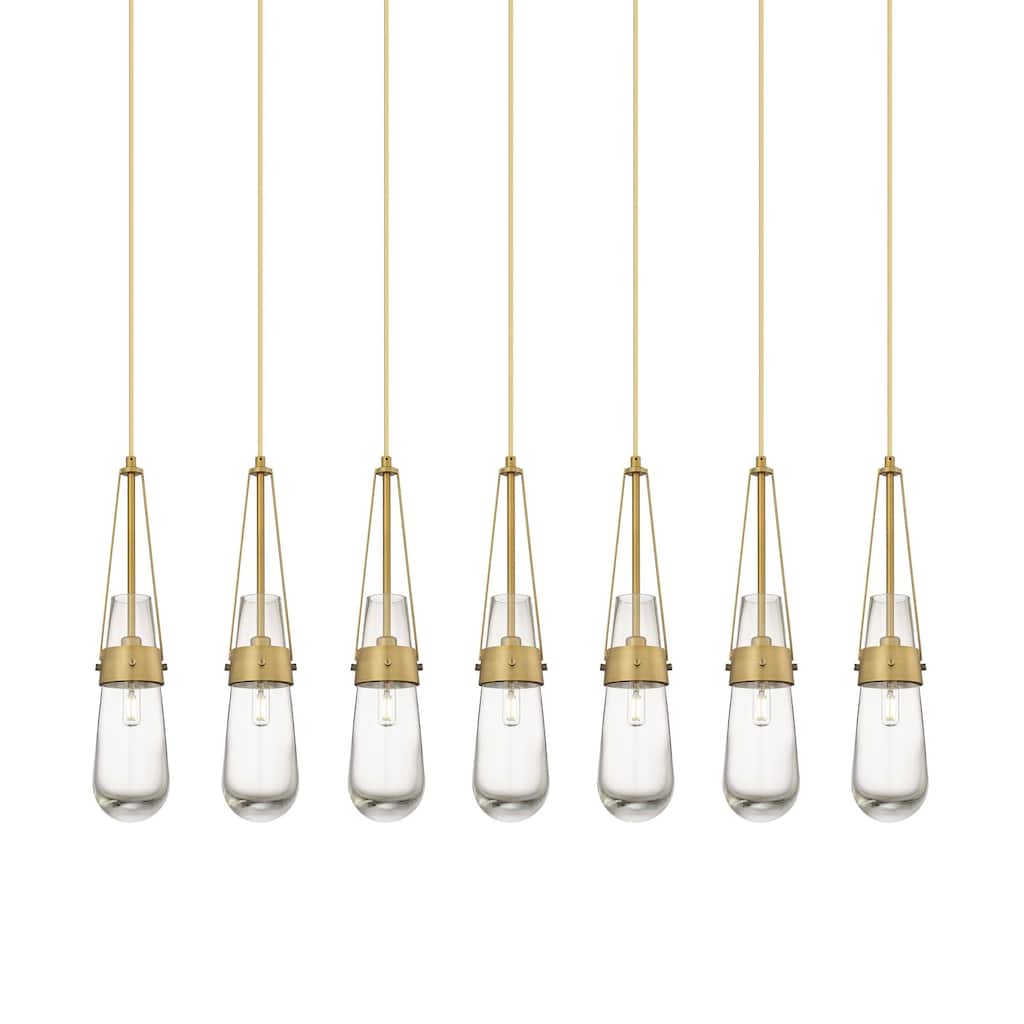 Innovations Lighting 127-452-1P-21-49 Milan Pendant Milan 7 Light 49"