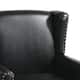 Upholstered Nailhead Trim Armchair Wingback Accent Chairs Set of 2