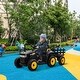 preview thumbnail 10 of 15, Tractor Fun Extravaganza: Electric Ride-On with LED Lights and Music Black