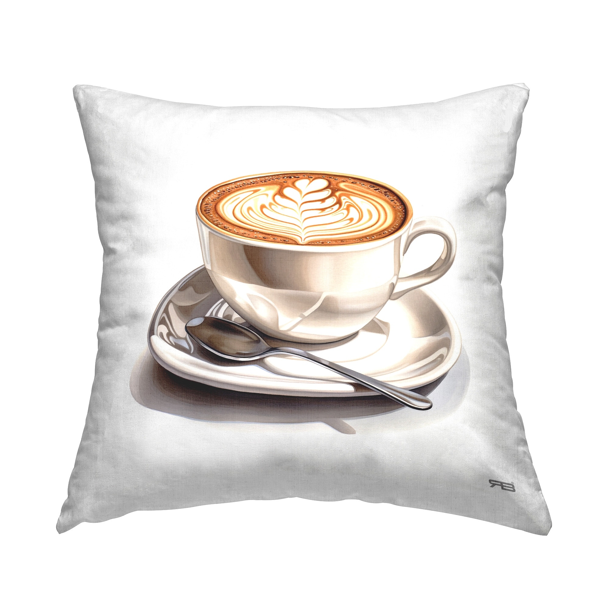 Stupell Rich Latte Mug Decorative Printed Throw Pillow Design by RB