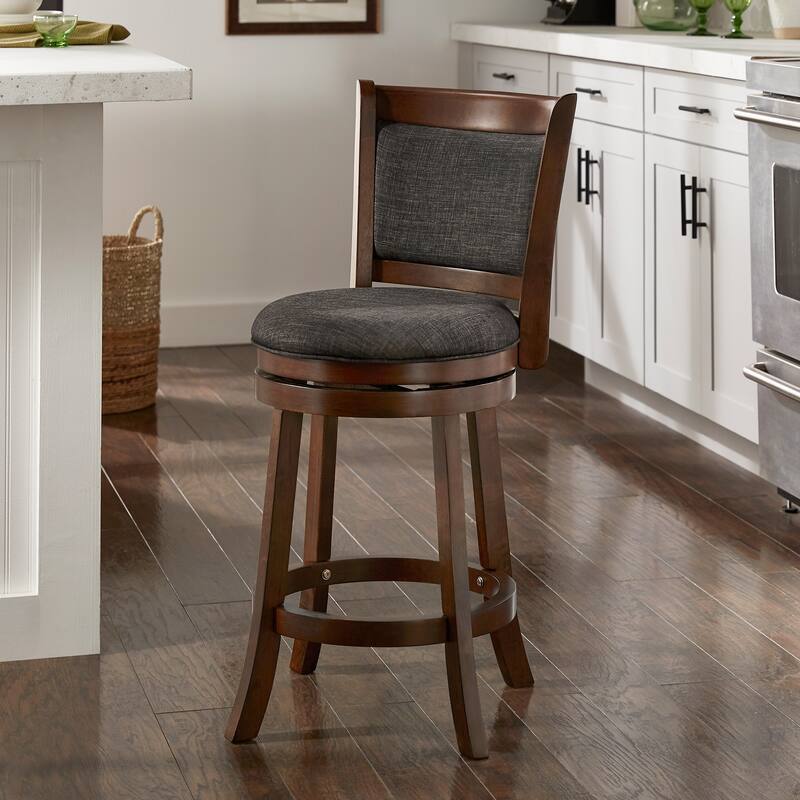 Verona Panel Back Swivel Counter Height Stool by iNSPIRE Q Classic