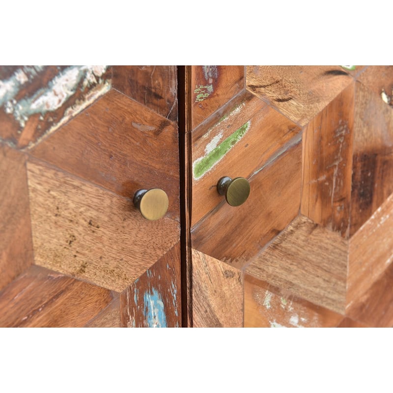 Chevron 2 Door Accent Cabinet
