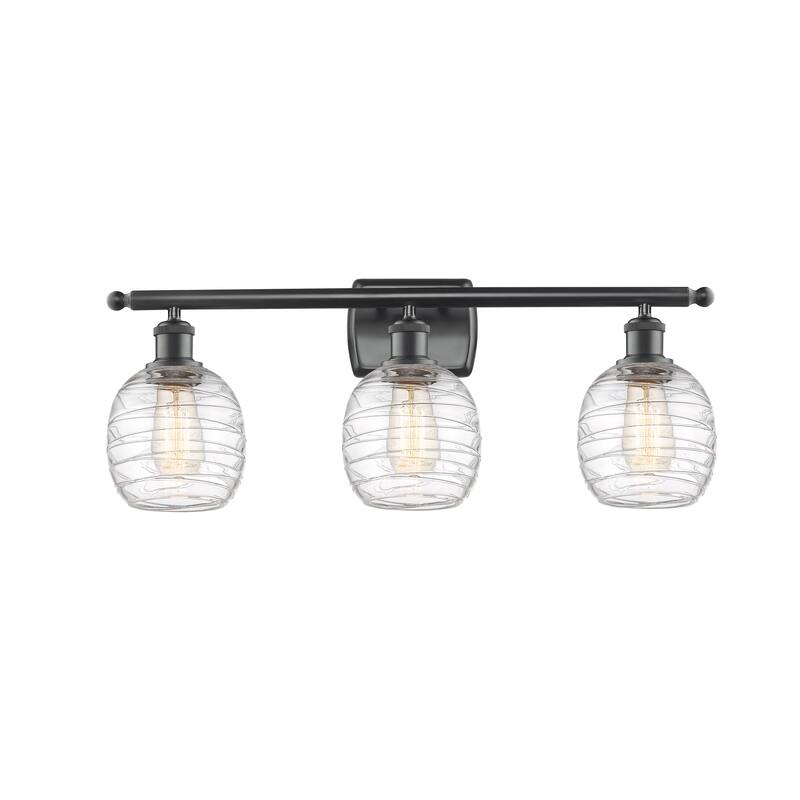 Innovations Lighting Belfast 3 Light 26" Bath Vanity Light - Matte Black