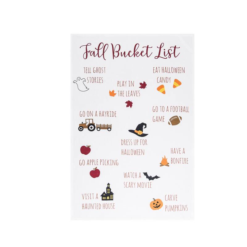 Fall Bucket List Towel