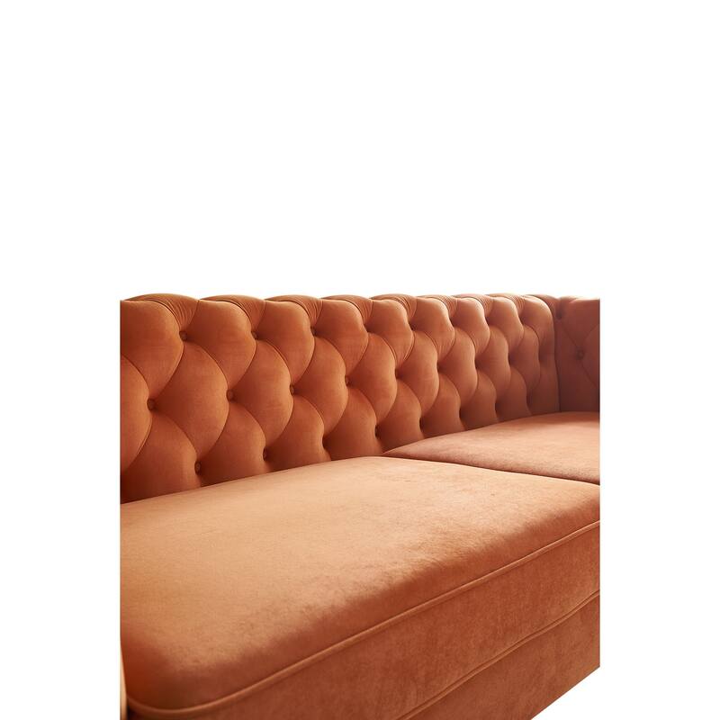 Modern Tufted Velvet Sofa