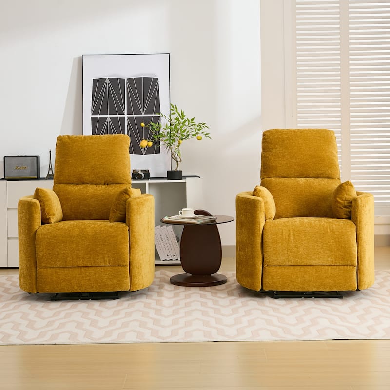 Chenille Power Recliner, 3-position Reclining Chair