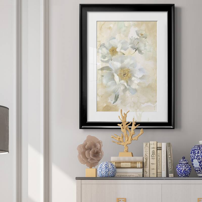 Soft Peonies I Premium Framed Print - Ready to Hang