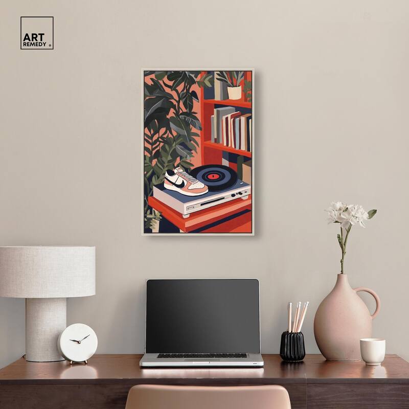 Vinyl and Sneaker Canvas by Art Remedy