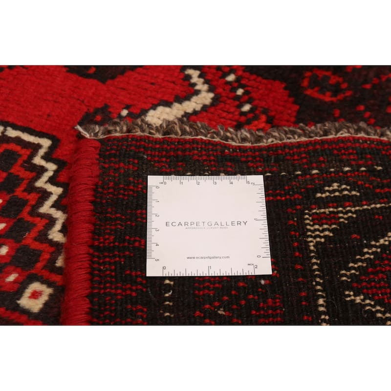 ECARPETGALLERY Hand-knotted Melis Red Wool Rug - 6'11 x 9'8