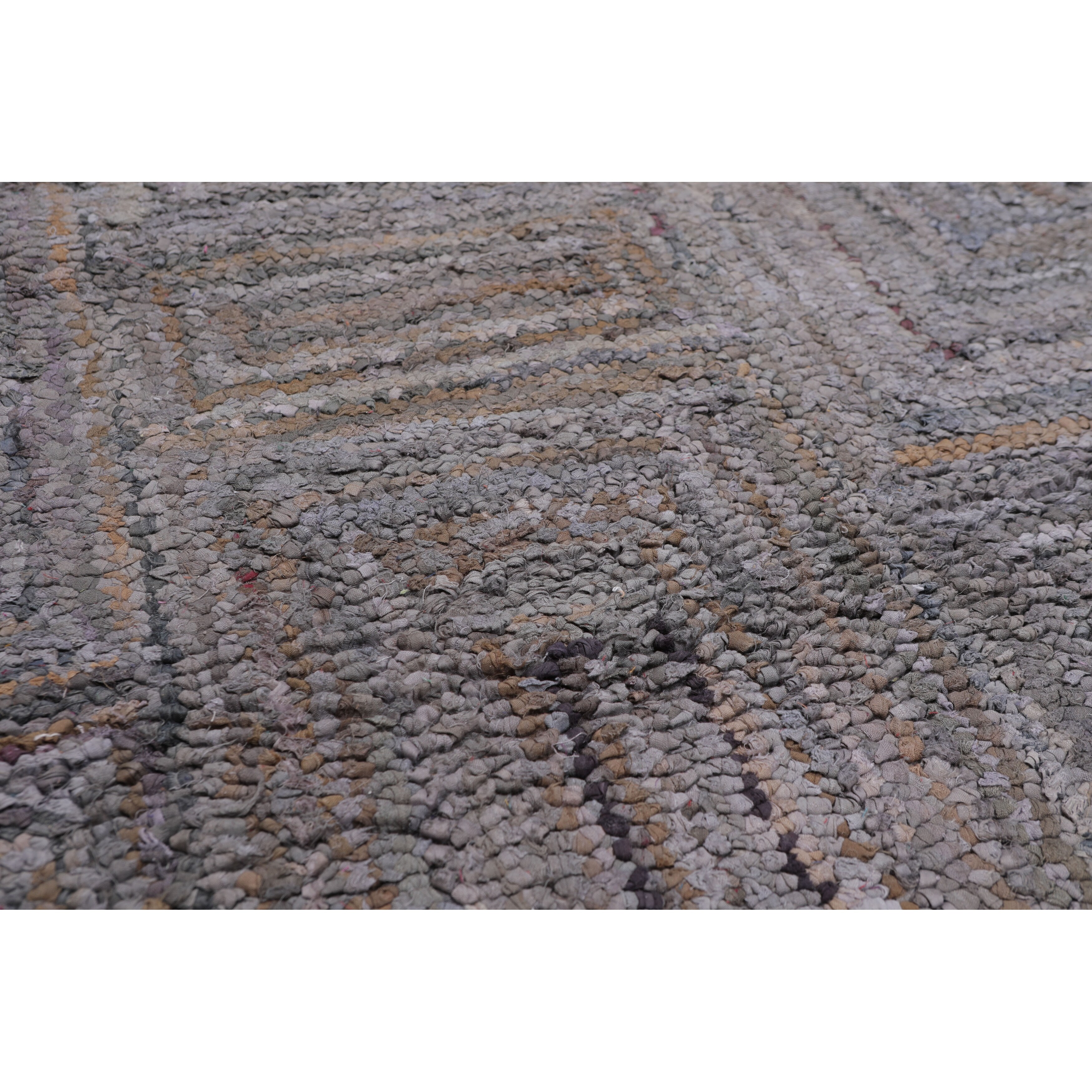 Shop 5 3x7 6 Hand Tufted Cotton Trendy Concentric Geometric Design Oriental Area Rug Tone On Tone Grey Color 5 3 X 7 6 On Sale Overstock 31310757