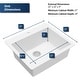preview thumbnail 11 of 55, Karran Top Mount 25 in. Single Bowl Quartz Kitchen Sink