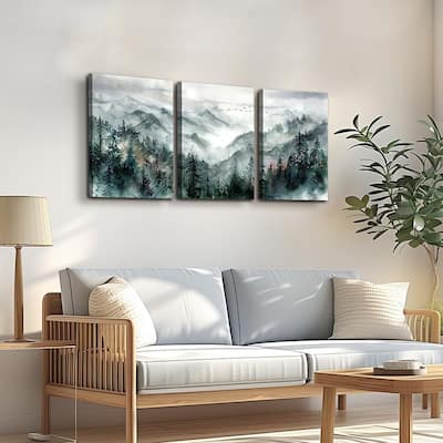 Mountain Forest Landscape Wall Pictures Watercolour Paintings