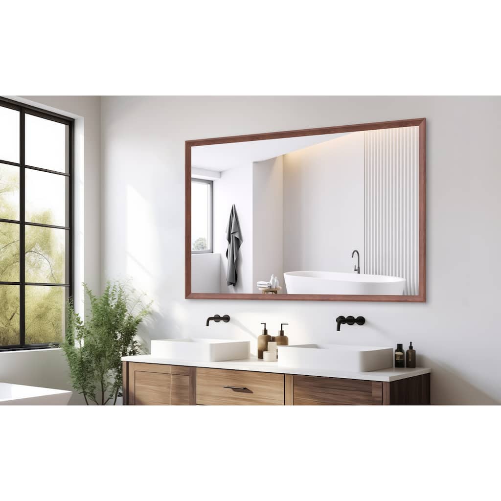 60"x40" Oversized Modern Rectangle Bathroom Mirror with Frame Decorative Large Wall Mirrors for Bathroom Living Room Bedroom