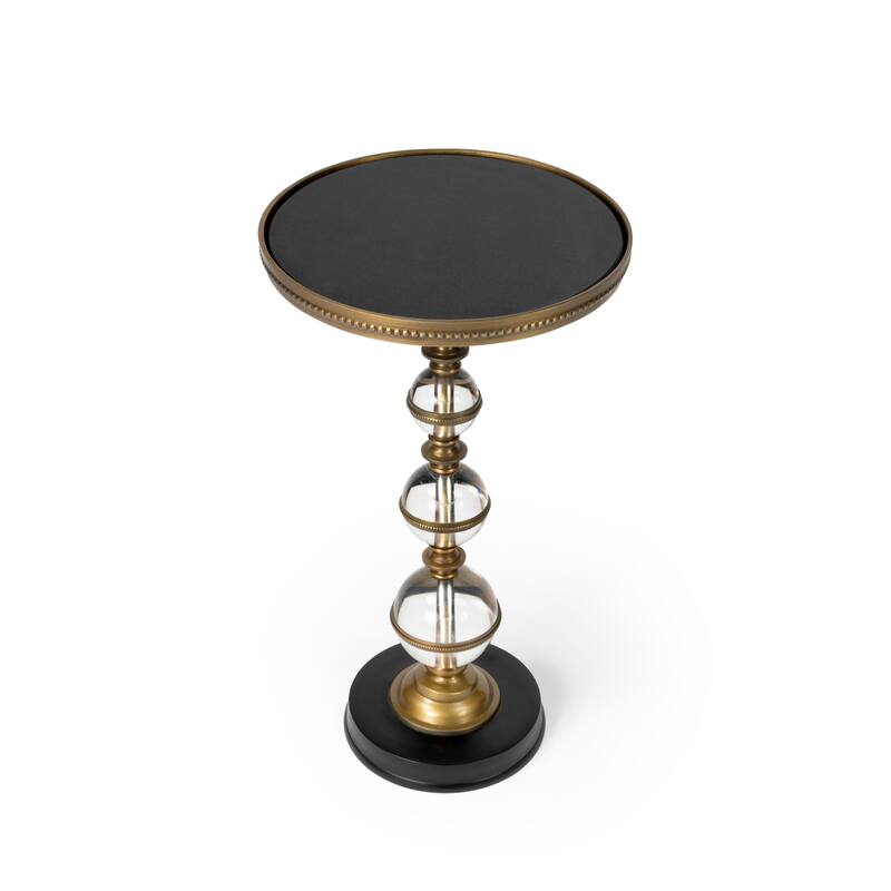 Butler Forella Granite & Acrylic Pedestal End Table