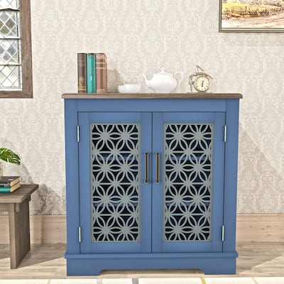 31 in. Rustic Bathroom Bedroom Accent Storage Cabinet