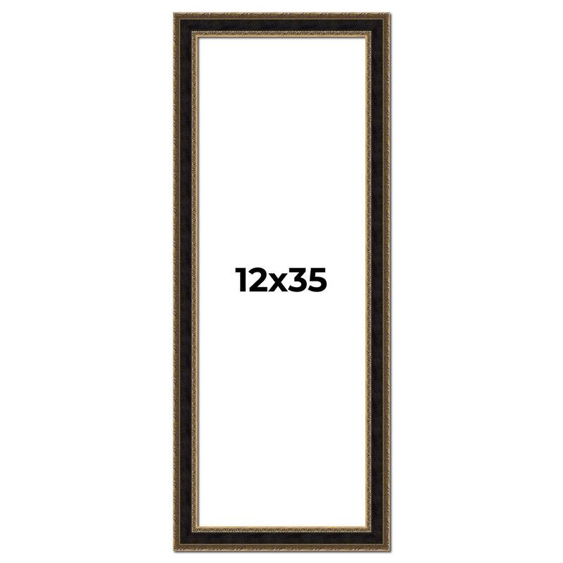 12x35 Frame Gold Antique Vintage Sold Wood Picture Frame | 1.75 Inch