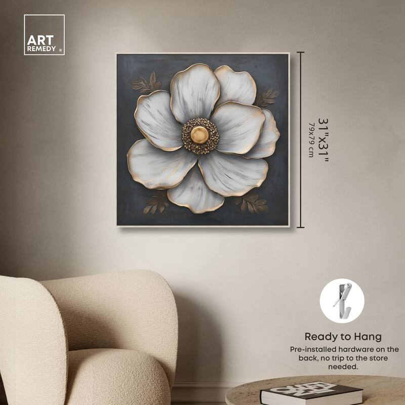 Sculpted Sepals II Canvas by Art Remedy