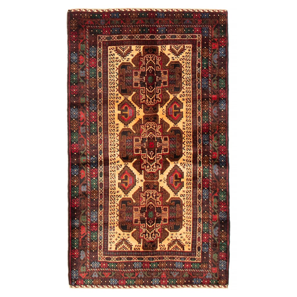 Teimani Ivory Rug 3'6" x 6'3" - 3'6 x 6'3