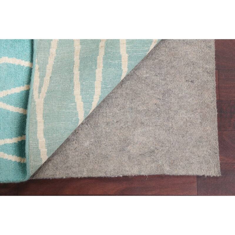 Vegetable Dye Contemporary Trellis Moroccan Wool Area Rug Hand-knotted - 6'5" x 9'7"