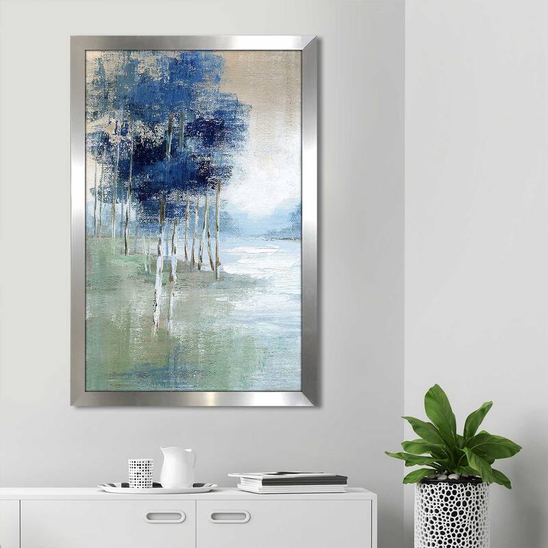 "Birch River II (Vertical)" by Nan Print on Acrylic