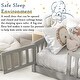 preview thumbnail 39 of 78, Twin/Full/Queen Size Floor Bed with Safety Guardrails, Toddler Floor Bed for Girls and Boys