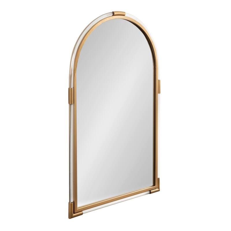 Kate and Laurel Arceo Arched Wall Mirror - 22x34 - Gold