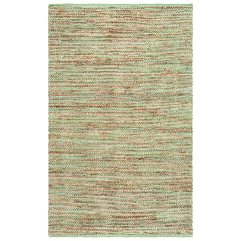 SAFAVIEH Handmade Cape Orania Cod Jute & Cotton Rug - 5' x 8' - Green/Natural