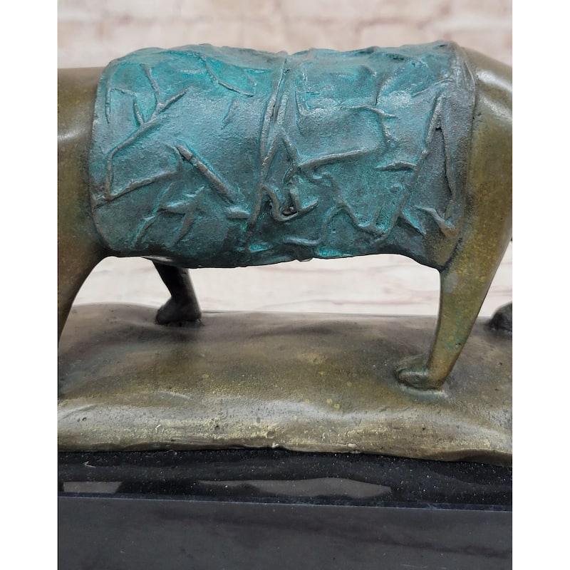 Special Patina Chubby Imitative Cat Feline By Botero Genuine Bronze Sculpture Figurine