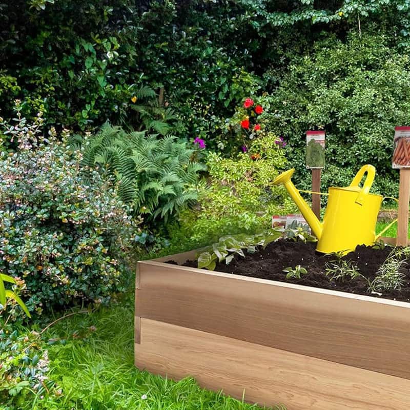 All Things Cedar 6x2 Ft Elevated Garden Box with Stackable and Expandable Design - 26
