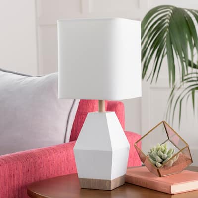 Livabliss Ellinor White Petite Table Lamp