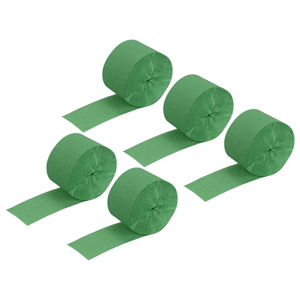 5pcs Crepe Paper Streamer Decoration 82ft Long 1.77 Inch Wide