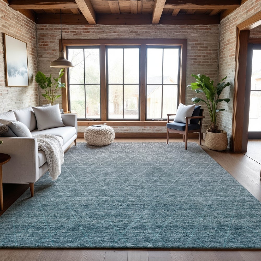 Premium Washable Super Soft Ombre Diamonds Mayfield Rug