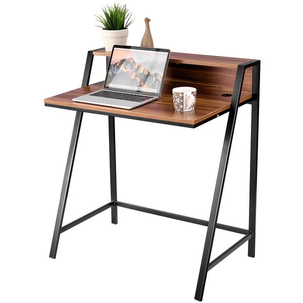 Furniture Computer Desk Pc Laptop Table Workstation With Shelves Study Writing Home Office Home Garden Furniture