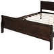 preview thumbnail 46 of 60, Harper & Bright Designs Wood Twin Sleigh Bed with Headboard and Footboard