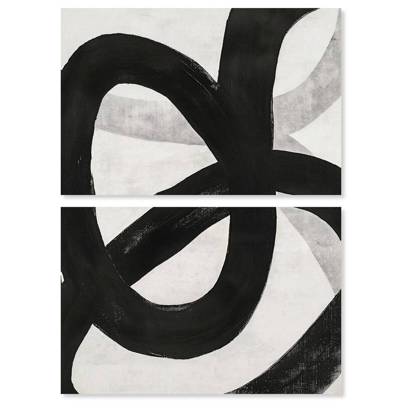 Infinite Loop I Canvas Set of 2 by Art Remedy, Gallery Wrapped - 36" x 24"