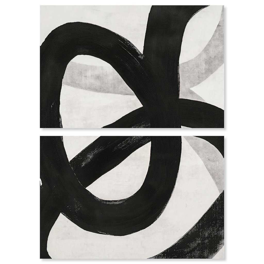 Infinite Loop I Canvas Set of 2 by Art Remedy, Gallery Wrapped
