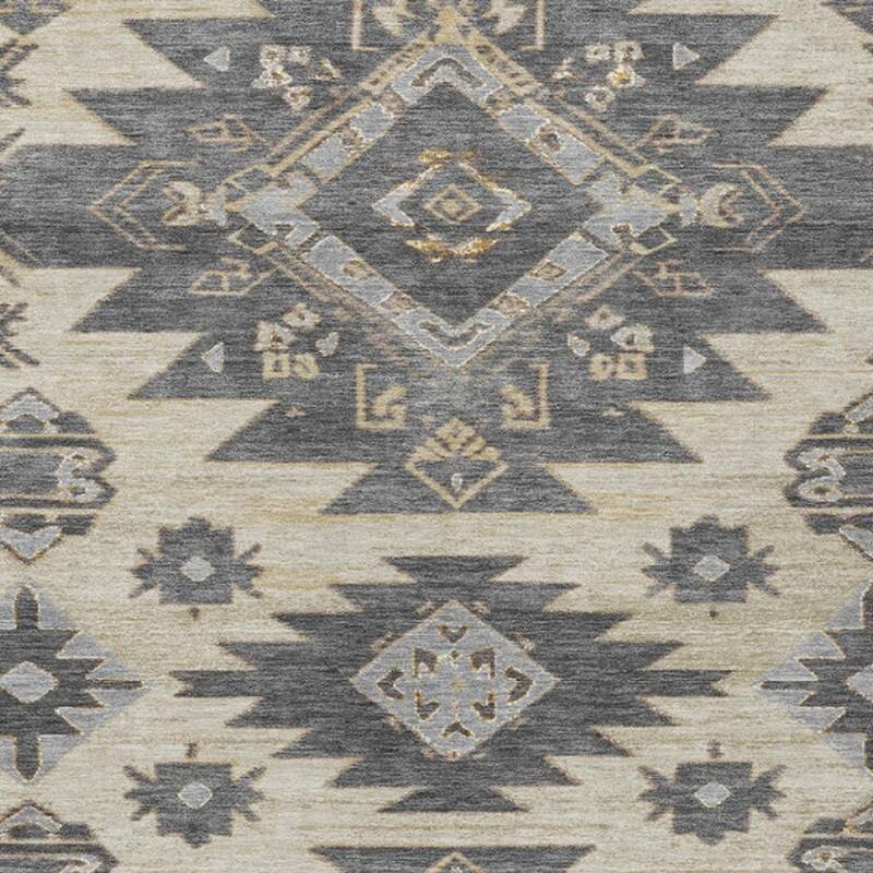 HomeRoots Tribal Transitional Rectangle Outdoor Rug